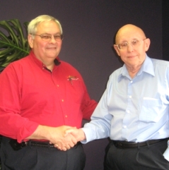 Jeff Truthan and Jack Rosenoff shake hands